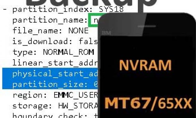 Copia de seguridad IMEI, MAC dispositivos Mediatek
