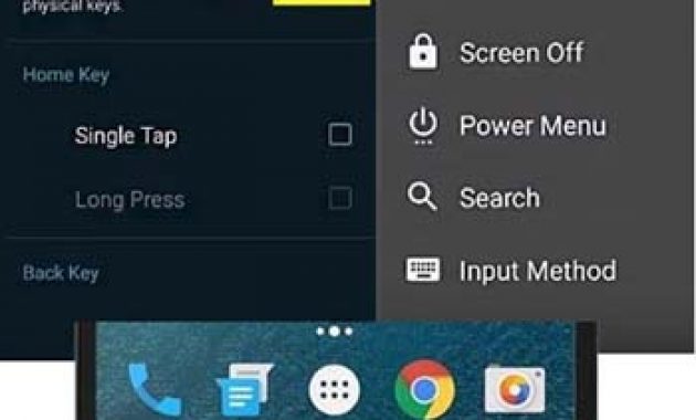 Anular o sustituir la función de un botón táctil en móvil Android