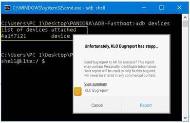 Solución al error KLO Bugreport se ha detenido en Xiaomi