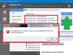 Solución The application was unable to start correctly 0xc00007b