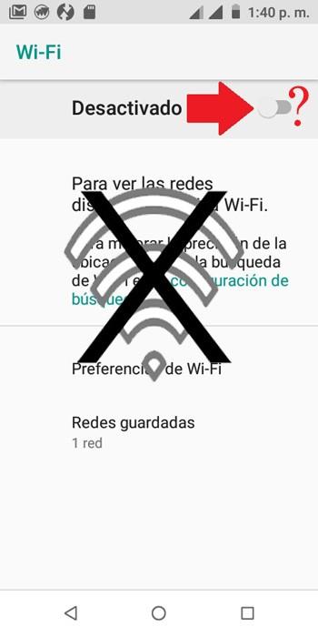 Error WiFi del teléfono no se activa tras flashear