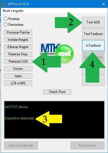 Motorola Moto Edge 20 Lite reiniciar USB, test ADB, ir a Fastboot