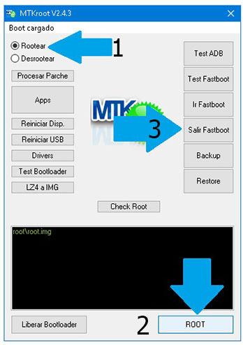 Opción Root Blackview A7