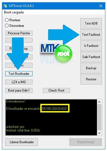 MTKroot v2.4.4.2 check bootloader Nubia Z17 MiniS