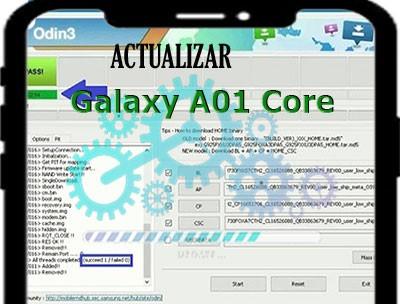Actualizar Android en Samsung Galaxy A01 Core con la herramienta Odin 3