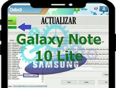 Actualizar la rom del Samsung Galaxy Note 10 Lite con Odin