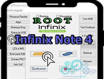 Root para el teléfono Inﬁnix Note 4