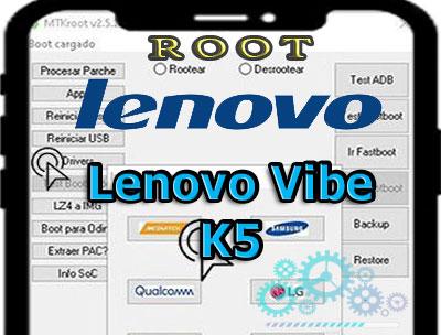Root para el teléfono móvil Lenovo Vibe K5