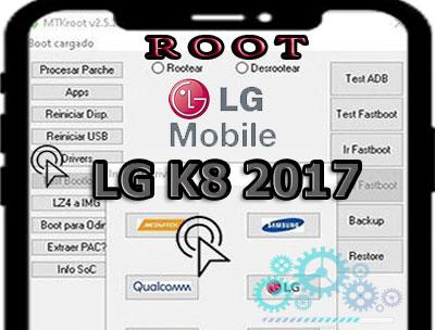 Cómo hacer root en el teléfono móvil LG K8 2017