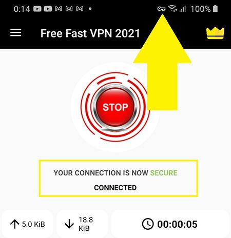 Free Fast VPN 2021 conectado