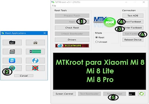 MTKroot para Xiaomi Mi 8/Mi 8 Lite/Mi 8 Pro