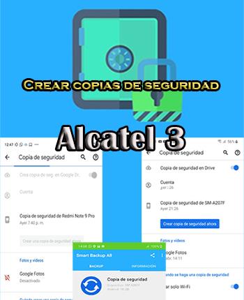 Cómo hacer backups del Alcatel 3