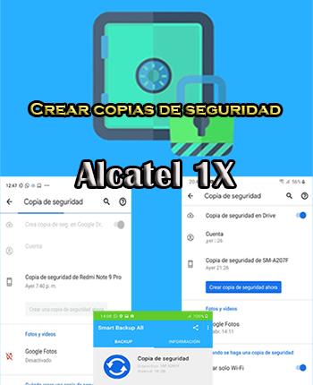 Cómo hacer backups en el Alcatel 1X