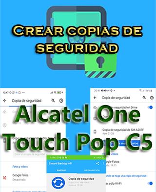 Cómo crear backups del Alcatel One Touch Pop C5