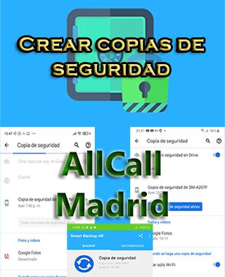 Cómo hacer backups del AllCall Madrid
