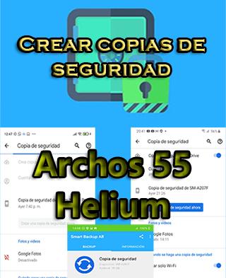 Cómo hacer backups del Archos 55 Helium Plus