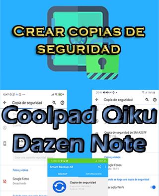 Cómo crear backups del Coolpad Qiku Dazen Note