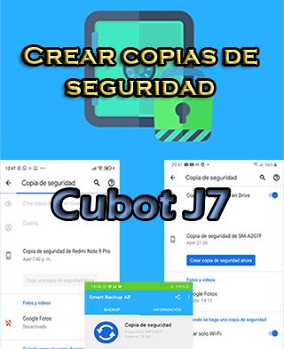 Cómo crear backups del Cubot J7