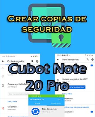Cómo crear backups del Cubot Note 20 Pro