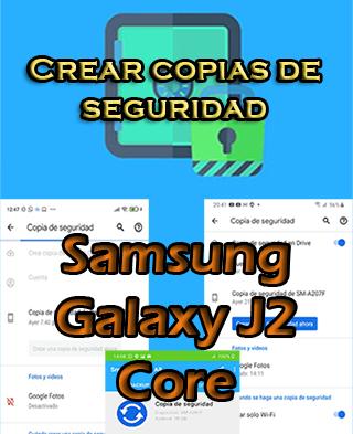 Cómo crear backups del Samsung Galaxy J2 Core