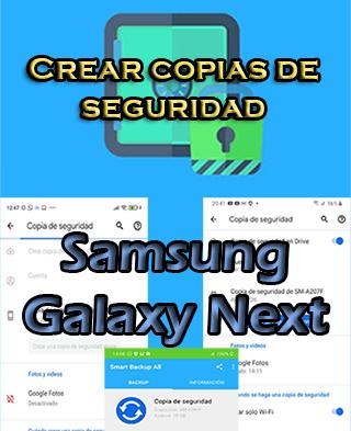 Cómo hacer backups del Samsung Galaxy Next