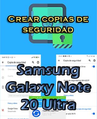 Cómo crear backups del Samsung Galaxy Note 20 Ultra