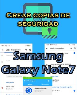 Cómo crear backups del Samsung Galaxy Note7