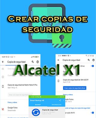 Cómo crear backups en el Alcatel X1