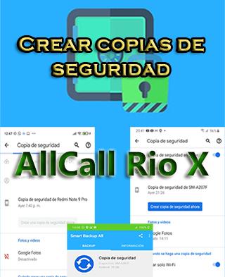 Cómo crear backups en el AllCall Rio X