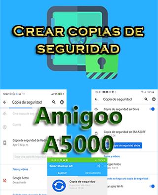 Cómo hacer backups en el Amigoo A5000