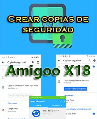 Cómo hacer backups en el Amigoo X18