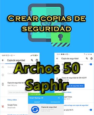 Cómo crear backups en el Archos 50 Saphir