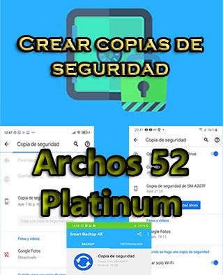 Cómo hacer backups en el Archos 52 Platinum