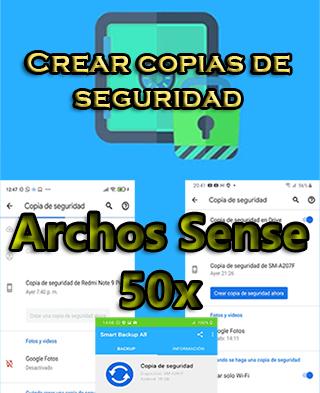 Cómo hacer backups en el Archos Sense 50x