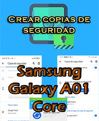 Cómo hacer backups en el Samsung Galaxy A01 Core