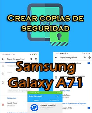 Cómo hacer backups en el Samsung Galaxy A71