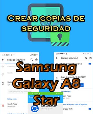 Cómo crear backups en el Samsung Galaxy A8 Star