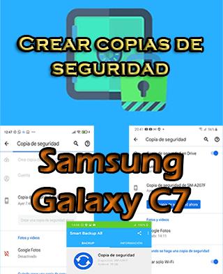 Cómo crear backups en el Samsung Galaxy C7
