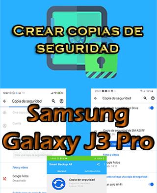 Cómo hacer backups en el Samsung Galaxy J3 Pro