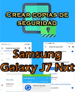 Cómo hacer backups en Samsung Galaxy J7 Nxt