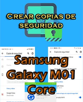 Cómo hacer backups en Samsung Galaxy M01 Core