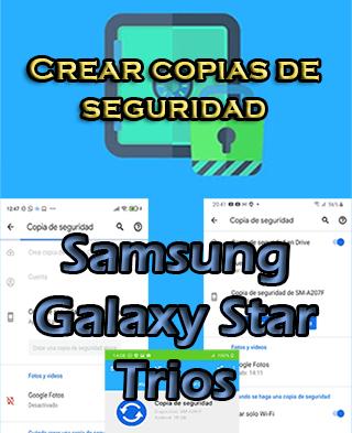 Cómo hacer backups en Samsung Galaxy Star Trios