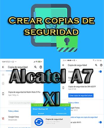 Cómo crear copias de seguridad del Alcatel A7 Xl