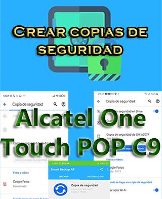 Cómo crear copias de seguridad del Alcatel One Touch POP C9