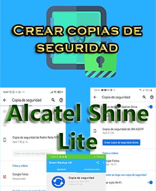 Cómo crear copias de seguridad del Alcatel Shine Lite