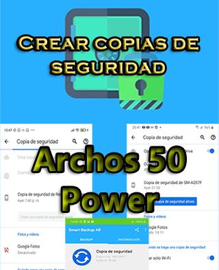 Cómo hacer copias de seguridad del Archos 50 Power