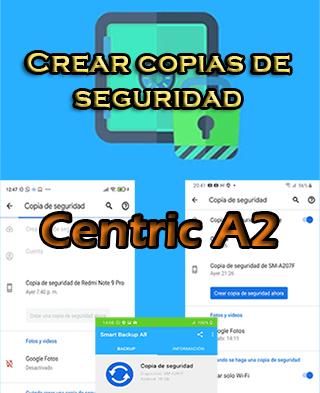 Cómo crear copias de seguridad del Centric A2
