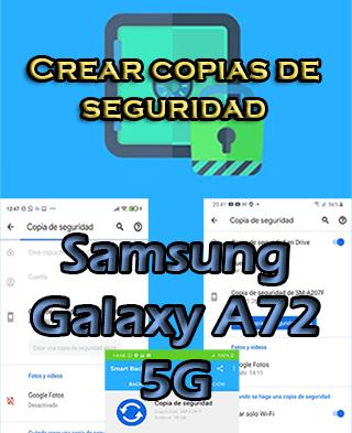 Cómo crear copias de seguridad del Samsung Galaxy A72 5G