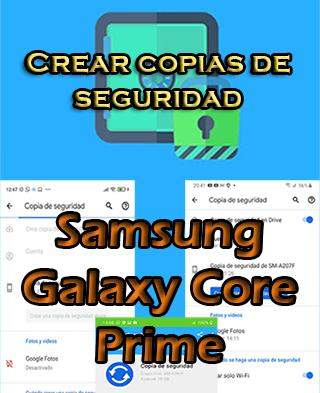 Cómo crear copias de seguridad del Samsung Galaxy Core Prime