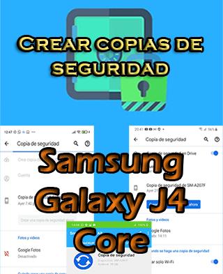 Cómo crear copias de seguridad del Samsung Galaxy J4 Core